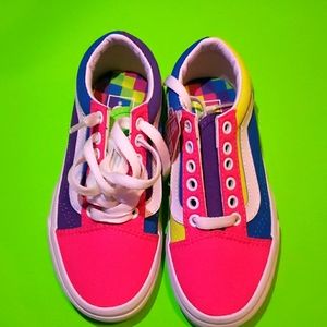 Girls Neon Vans
